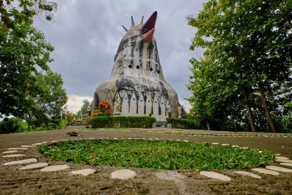 Gereja,Ayam,Is,A,"prayer,House",Often,Referred,To,As java island,building,karangrejo,gereja,beautiful,chicken shape church,chicken church,landmark,sky,borobudur,old,statue,heritage,wonderful,history,ancient,traditional,wonderful indonesia,magelang,religio