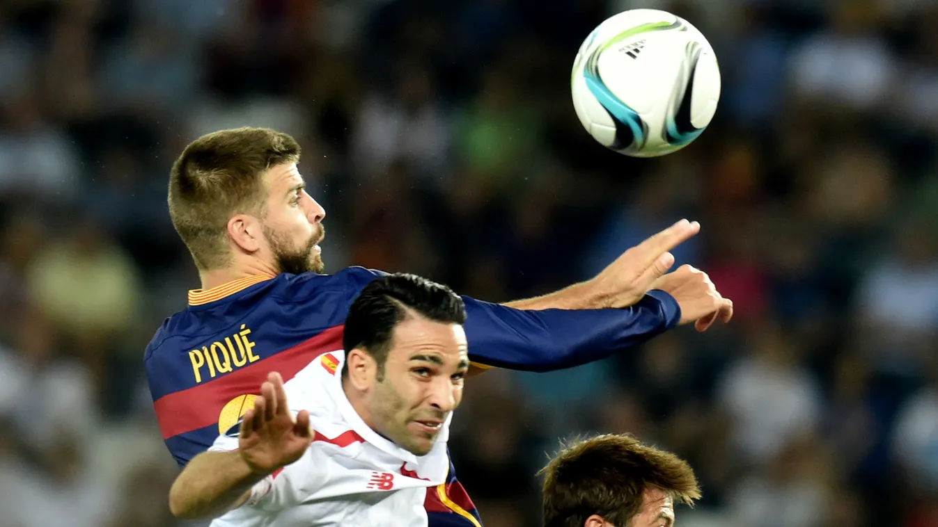 Gerard Piqué Adil Rami Barcelona Sevilla Szuperkupa-döntő 