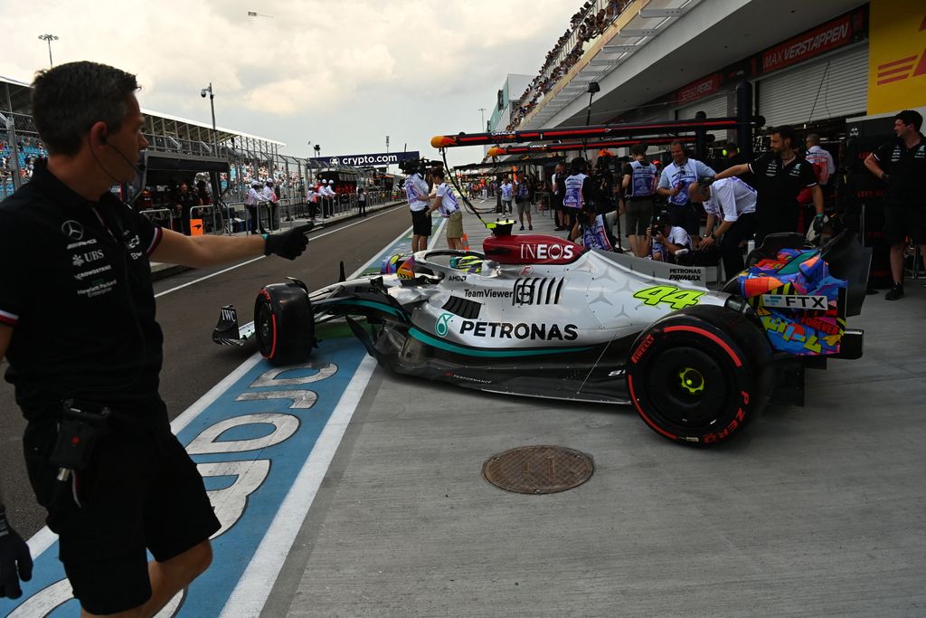 Forma-1, Lewis Hamilton, Mercedes, Miami Nagydíj 2022, péntek 