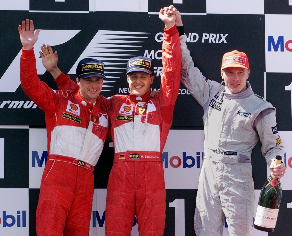 Forma-1, Mika Häkkinen, McLaren Racing, Michael Schumacher, Eddie Irvine, Francia Nagydíj 1998 