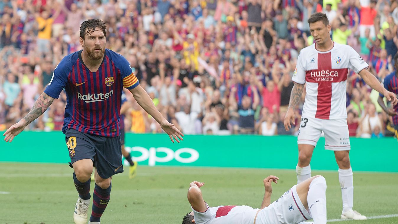 Lionel Messi, Barcelona, Huesca 