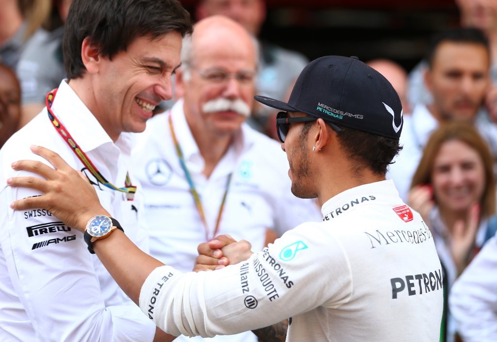 Forma-1, Lewis Hamilton, Toto Wolff, Mercedes, Spanyol Nagydíj 2014 