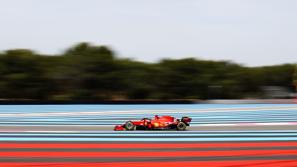 Forma-1, Carlos Sainz, Ferrari, Francia Nagydíj 2021, péntek 