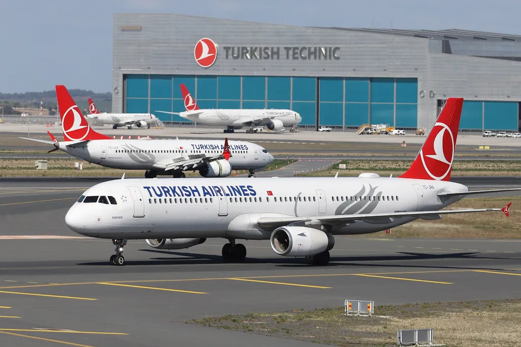 Istanbul,,Turkey,-,October,05,,2021:,Turkish,Airlines,Airbus,A321-231 