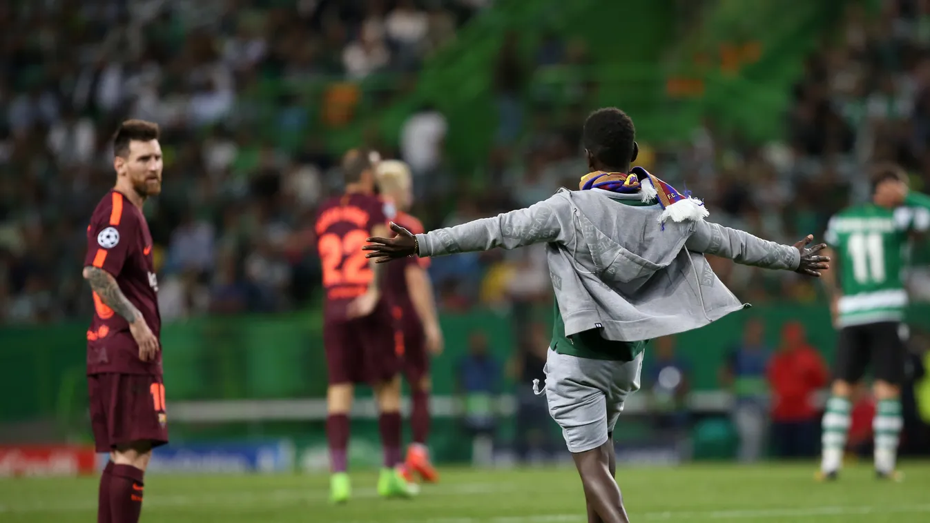 Sporting v Barcelona - messi szurkoló 