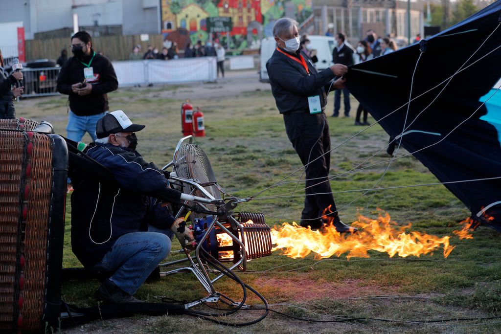 Chilei hőlégballon fesztivál 