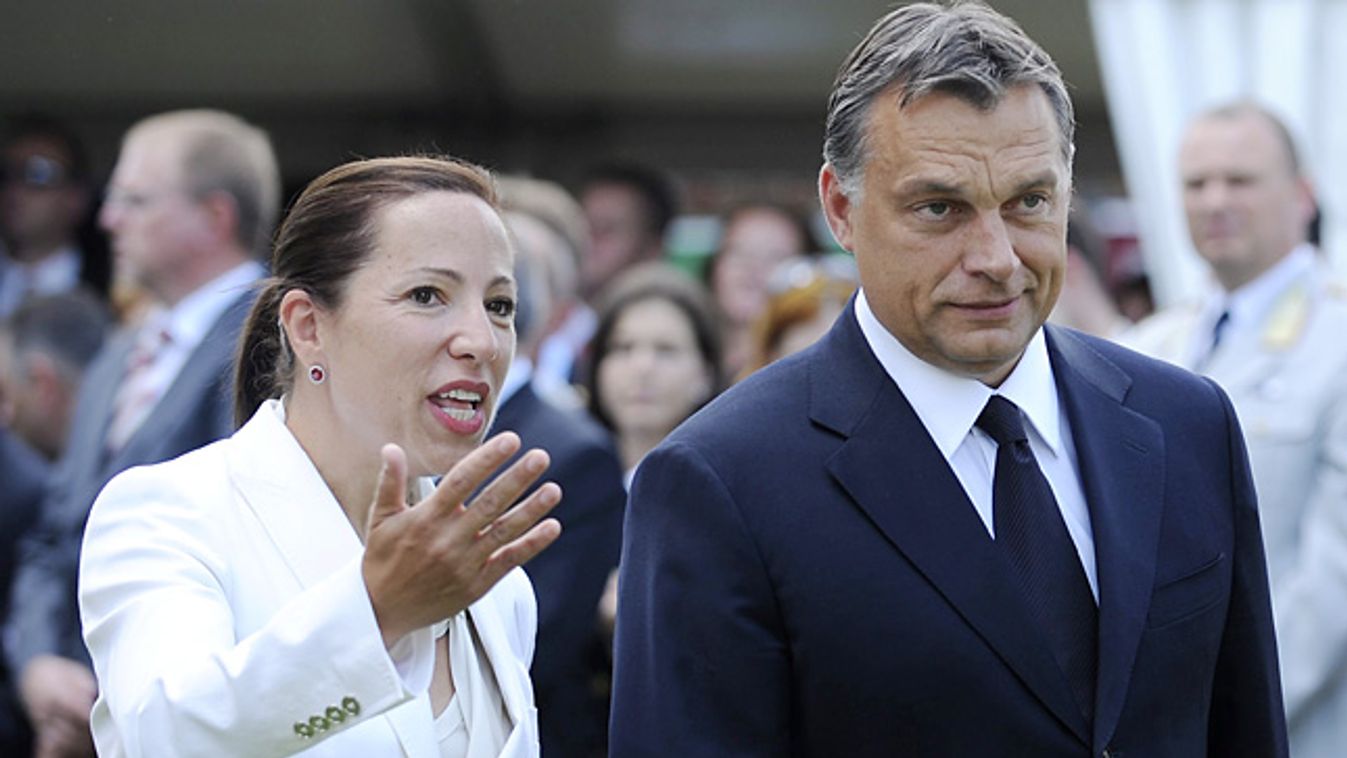 Orbán viktor és Eleni Tsakopoulos Kounalakis amerikai nagykövet 