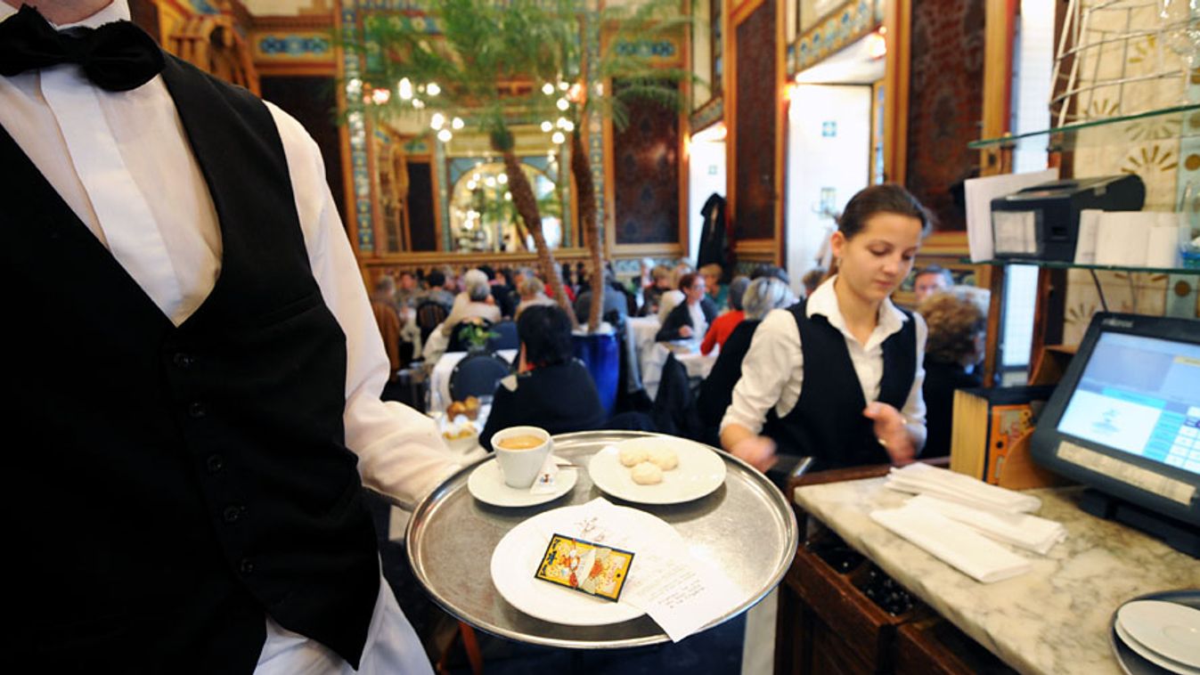 Pincérek egy francia étteremben, Nantes-ban, illusztráció, Frizzante étterem, a budapesti Dorottya utcában, túlszámlázás 