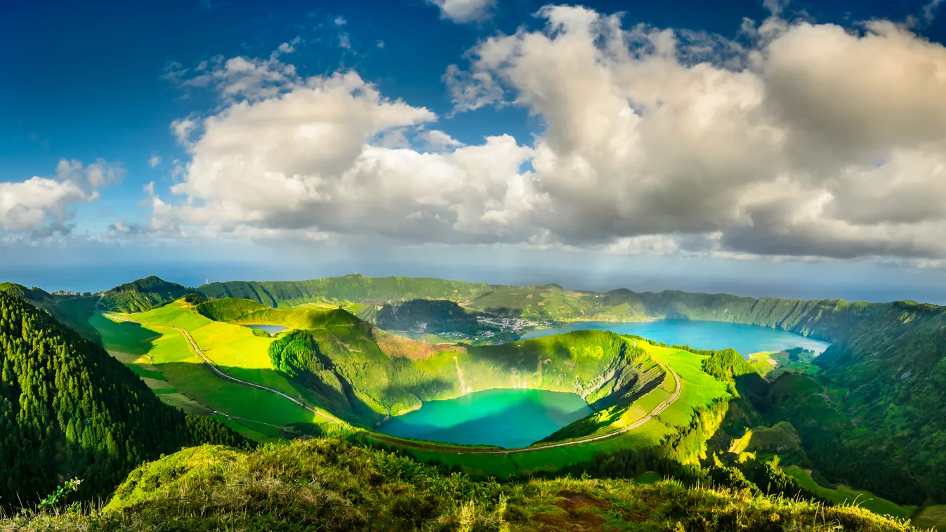 Flores Island, Azores, szigetcsoport, szigetek, Azori-szigetek, Atlanti-óceán, város, népesség, környezet, élővilág 