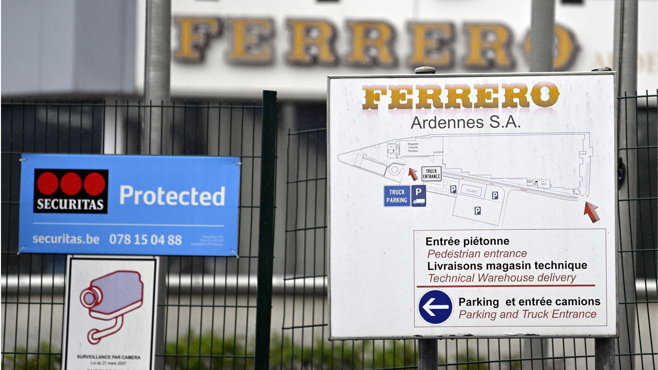 Ferrero gyár Kinder szalmonella visszahívás Arlon 