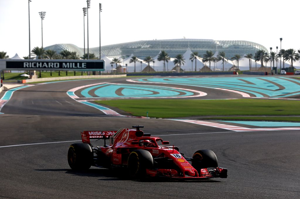 Forma-1, Charles Leclerc, Scuderia Ferrari, Abu-dzabi teszt 