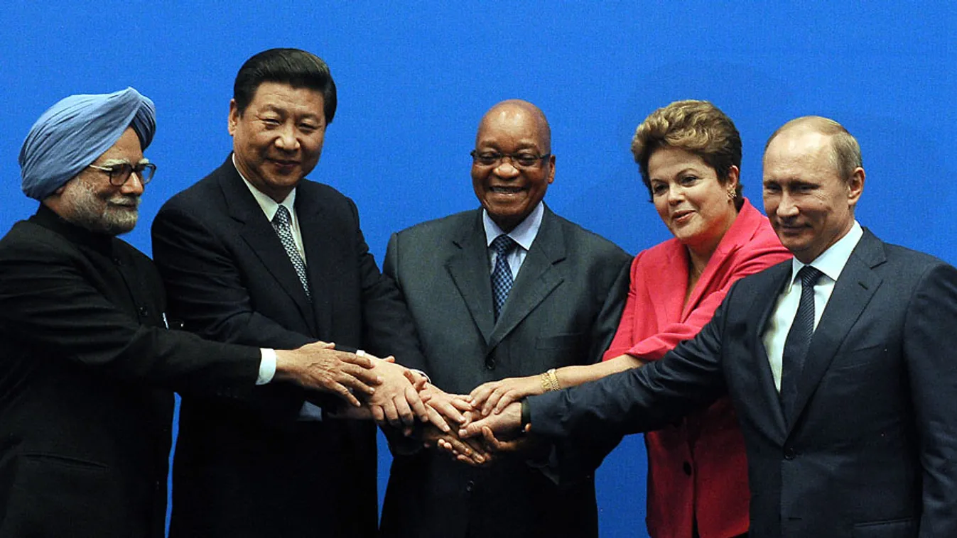 BRICS konferencia, Durban, Manmohan Singh, Xi Jinping, Jacob Zuma, Dilma Rousseff, Vlagyimir Putyin