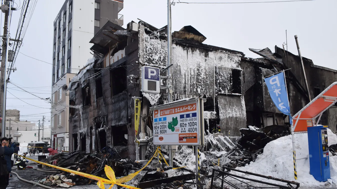 tűz, Japán, hajléktalanszálló 