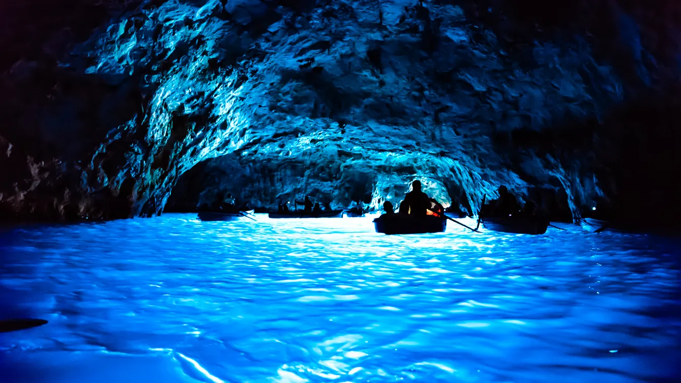 Italy, Capri, Kék barlang 
