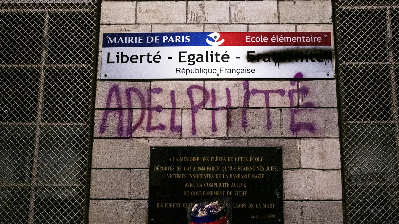 megrongált zsidó emléktábla, franciaország, Adelphité, feminista mozgalom 