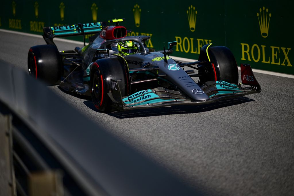 Forma-1, Lewis Hamilton, Mercedes, Osztrák Nagydíj 2022, péntek 