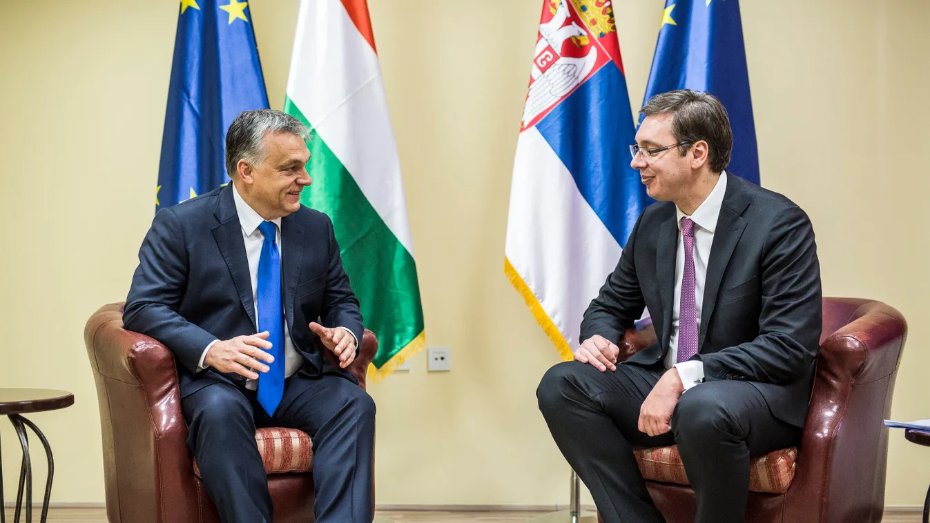 Orbán Viktor; VUCIC, Aleksandar szerb miniszterelnök a szerb-magyar kormányzati csúcstalálkozó 