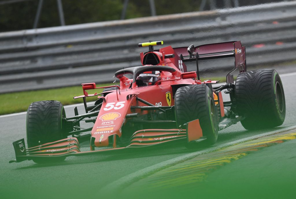 Forma-1, Carlos Sainz, Ferrari, Belga Nagydíj 2021, szombat 