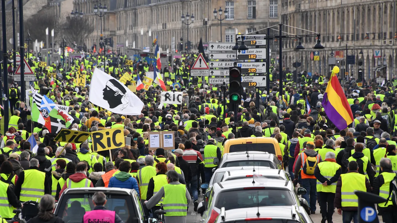 Franciaország tüntetés 2019.02.09. 