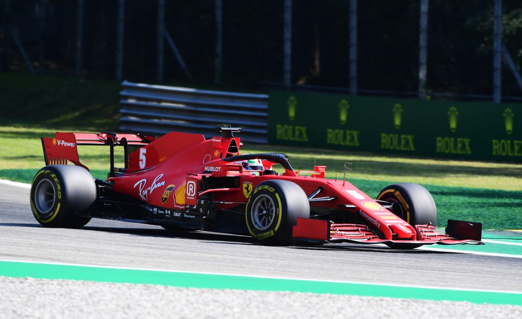 Forma-1, Sebastian Vettel, Ferrari, Olasz Nagydíj, 2020 péntek 