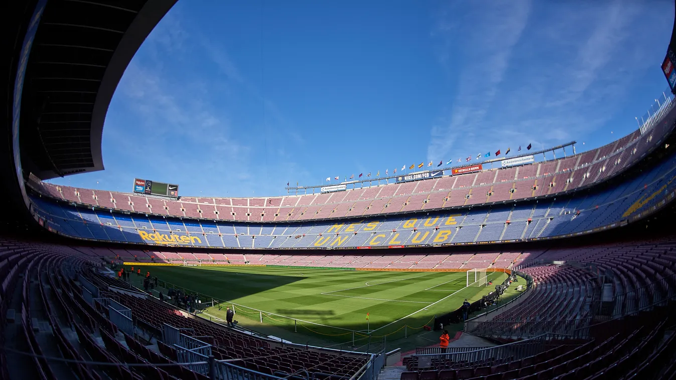 FC Barcelona v Club Atletico de Madrid - La Liga Santander soccer FC Barcelona Club Atletico de Madrid La Liga Santander no people LaLiga Santander match Camp nou February Horizontal SPORT FOOTBALL GENERAL VIEW PHOTO 