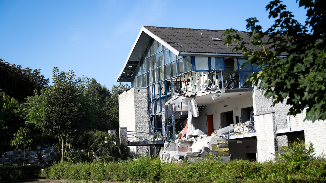 Robbanás egy belga városban, egy halott, négy sebesült Chimay vélhetően gázrobbanás sportközpont 