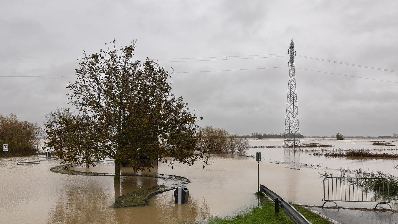Belgium, 2023.11.13., esőzés, áradás, 