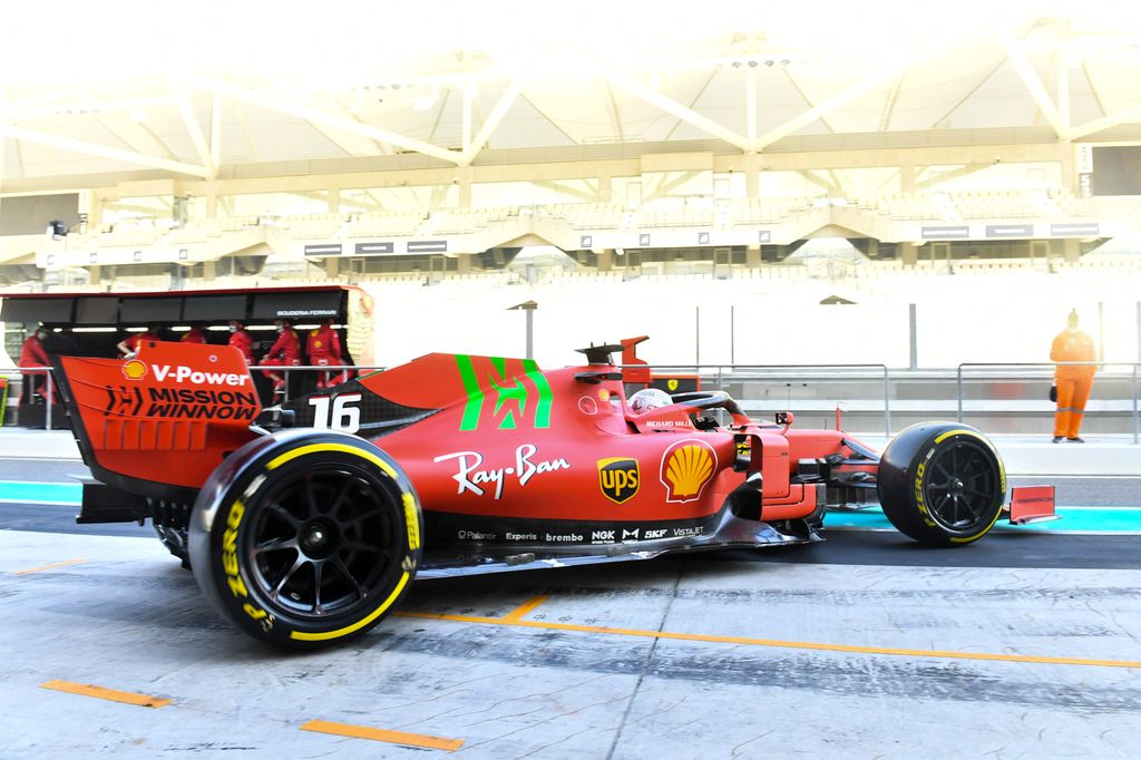 Forma-1, Charles Leclerc, Ferrari, abu-dzabi tesztek 2021, első nap 