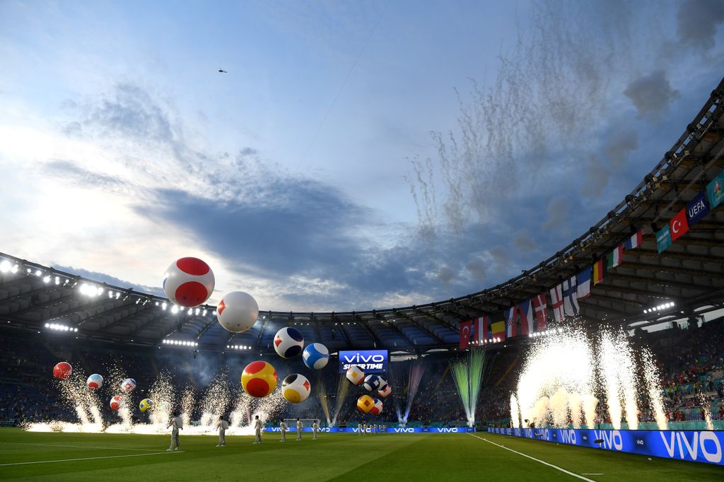 Foci EB, labdarúgó Európa-bajnokság, Euro 2020, labdarúgás, megnyitó, nyitóünnepség, Stadio Olimpico, Róma, 2021.06.11. 