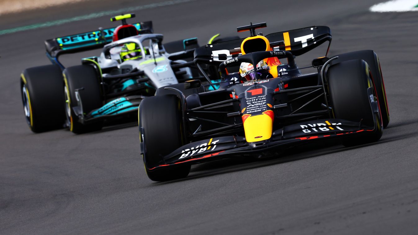 Forma-1, Max Verstappen, Red Bull, Lewis Hamilton, Mercedes, Brit Nagydíj 2022, péntek 