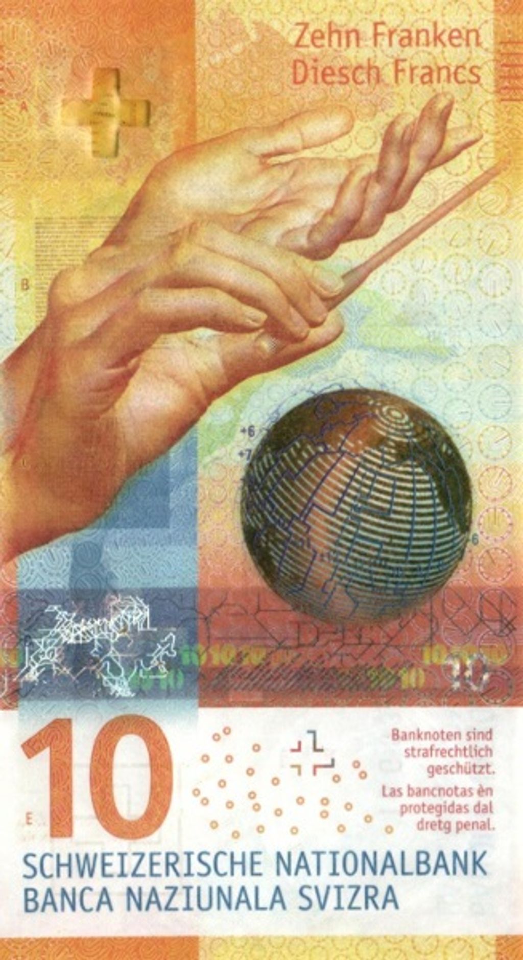 bankjegy, International Bank Note Society, IBNS, pénz, papírpénz, 2017, Svájc, frank 