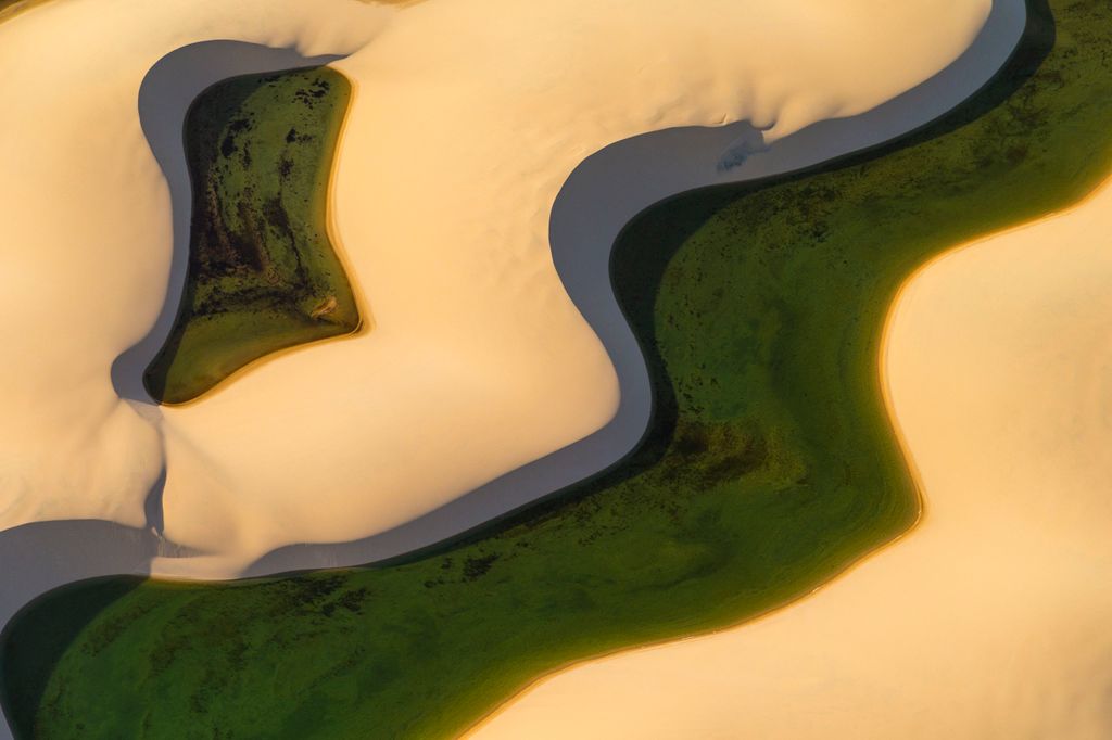Lençóis Maranhenses Nemzeti Park Lencois sivatag homodűne tó Brazília 