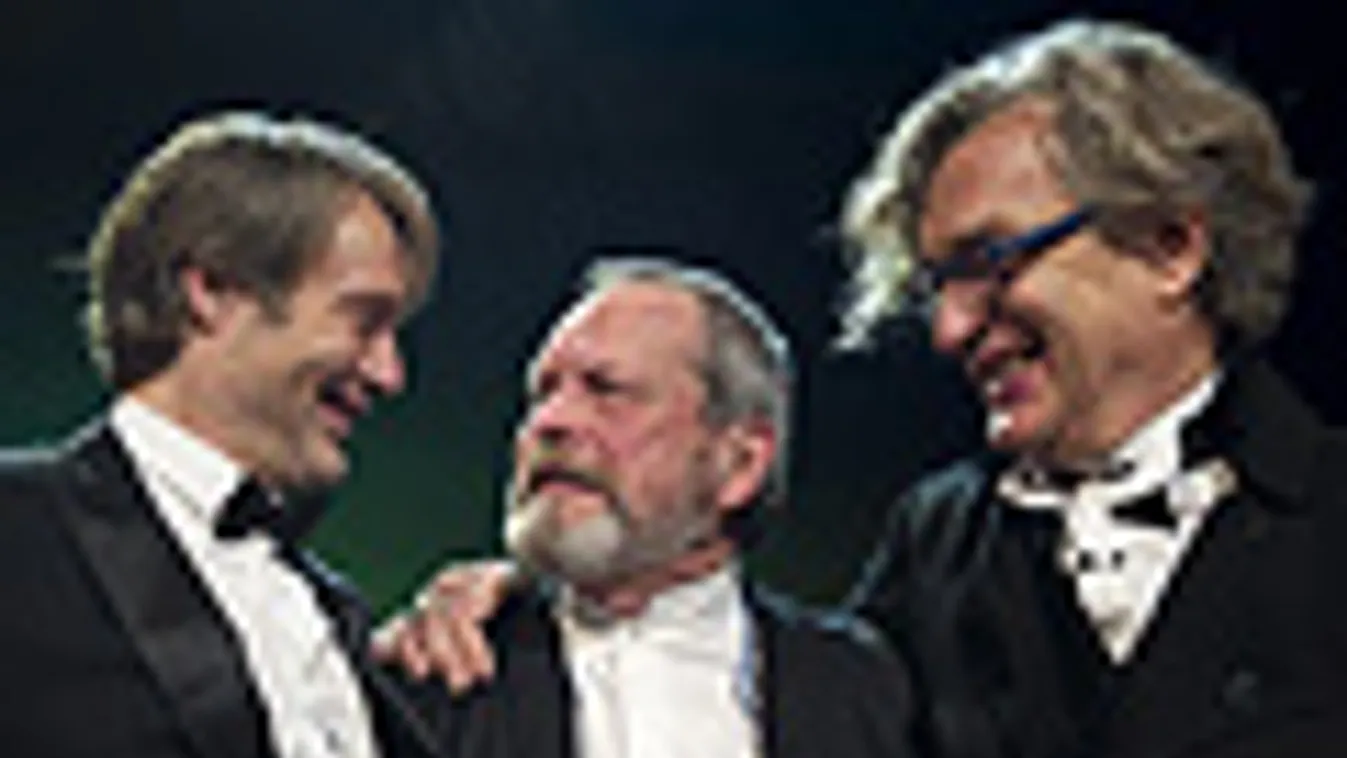 európai filmdíj, Mads Mikkelsen, Terry Gilliam és Wim Wenders az Európai Filmdíj gáláján