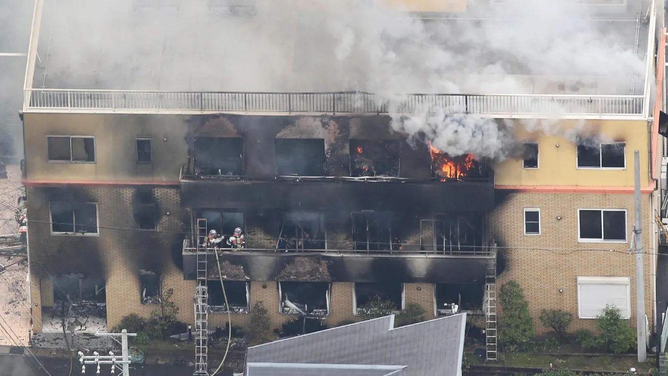 Arson of Animation Company in Kyoto, Japan Incendiarism ARSON incendiary fire 