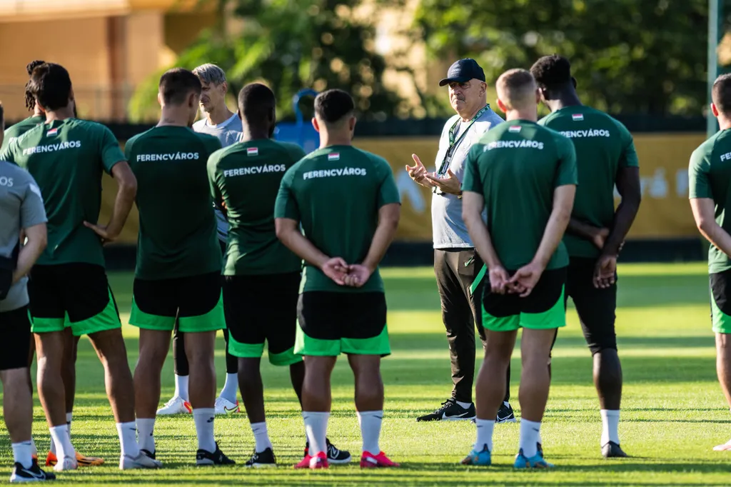 FTC, Fradi, Ferencváros, Ferencvárosi TC, a KÍ Klaksvík elleni BL-visszavágót megelőző edzés, FTC-MVM Sportközpont, 2023.07.18. 