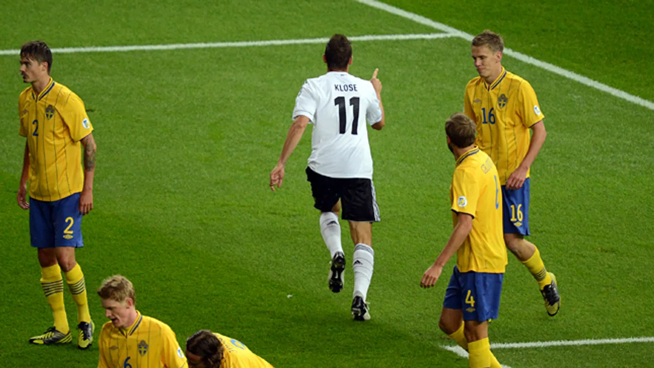 Miroslav Klose német labdarúgó, német-svéd vb-selejtező