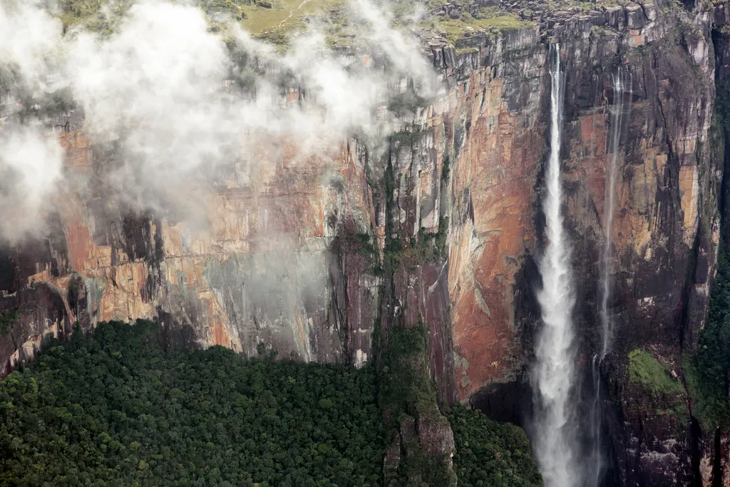 Angel Falls, Angel-vízesés, világ legmagasabb vízesése, Canaima nemzeti park, dél-amerika, Venezuela 