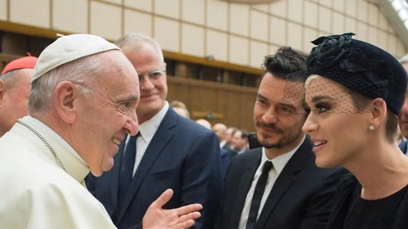 Katy Perry és Ferenc pápa 