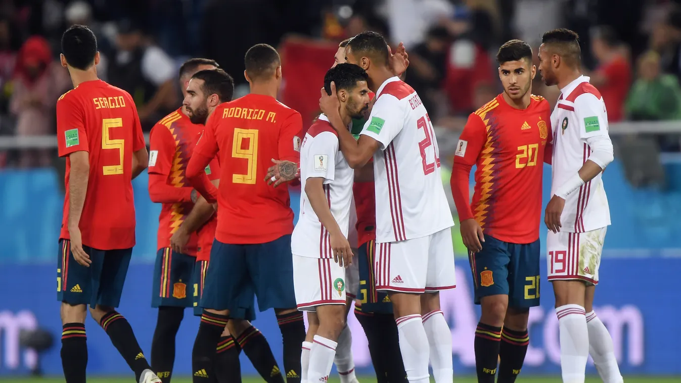 Spanyolország – Marokkó, oroszországi labdarúgó-világbajnokság, B-csoport, Kalinyingrád, 2018.06.25. 