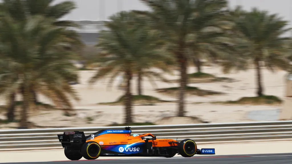Forma-1, Daniel Ricciardo, McLaren, Bahrein teszt 2. nap, 2021 