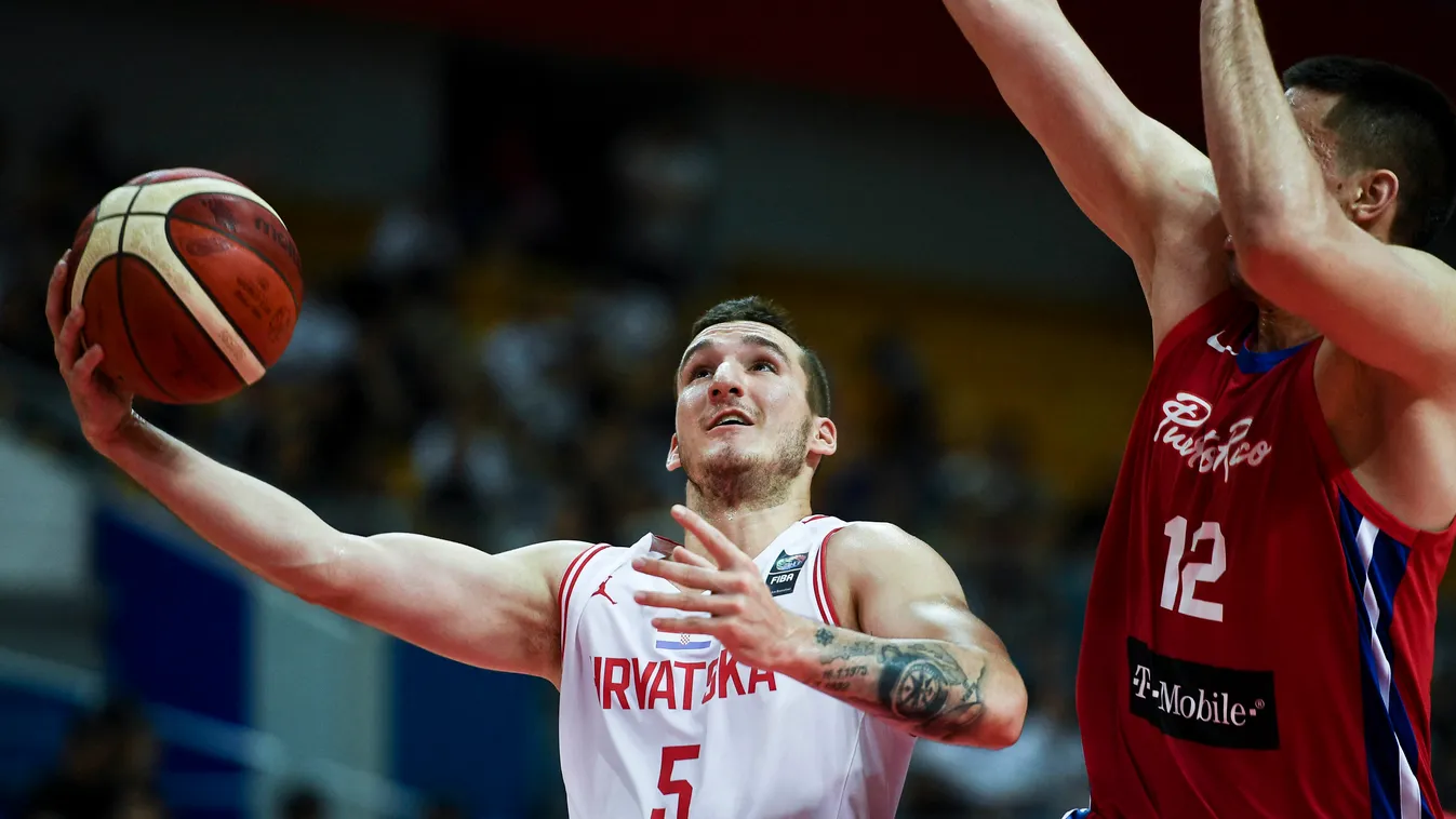 (SP)CHINA-KUNSHAN-BASKETBALL-INTERNATIONAL MEN'S CHALLENGE-CROATIA VS PUERTO RICA(CN) se Horizontal 