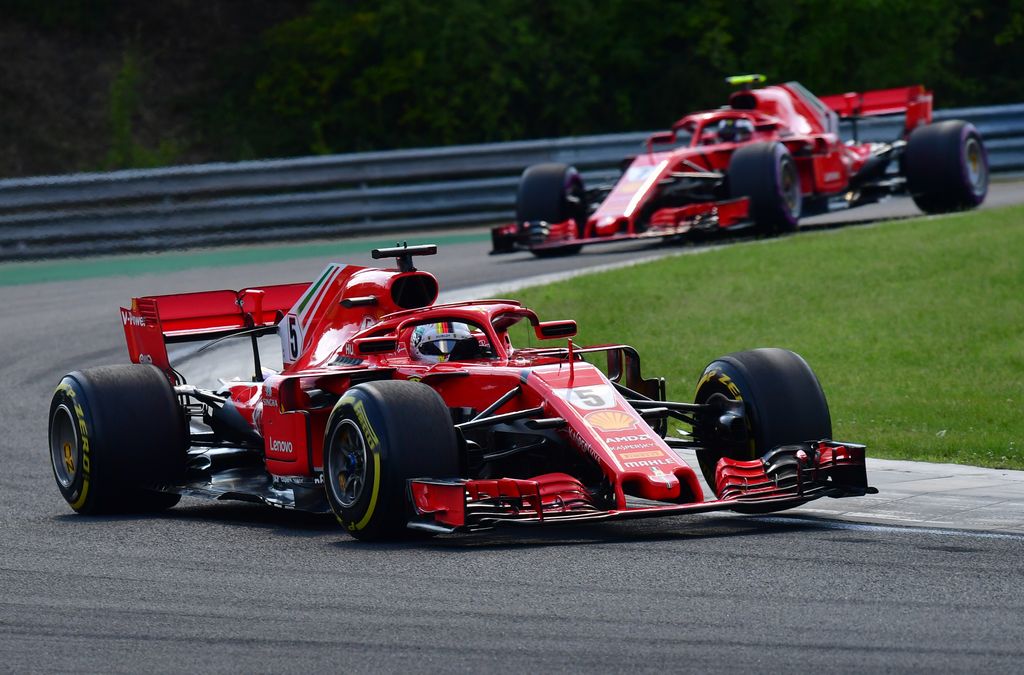 A Forma-1-es Magyar Nagydíj, Sebastian Vettel, Kimi Räikkönen, Ferrari 