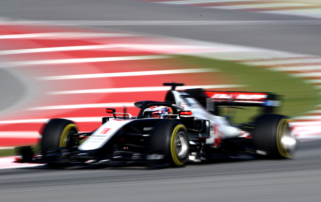 Forma-1, Romain Grosjean, Haas, Barcelona teszt 3. nap 