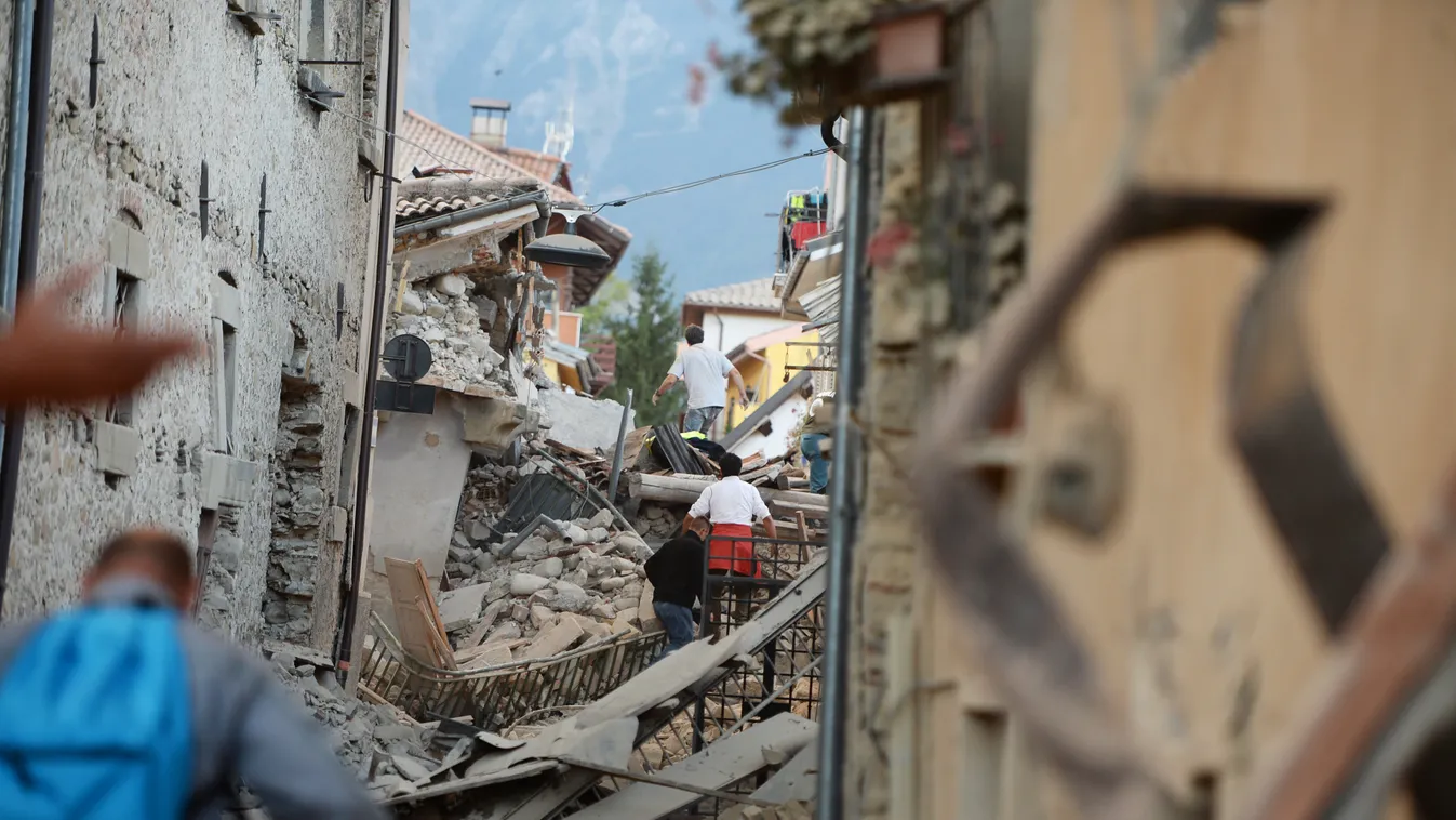 földrengés Olaszország Amatrice 