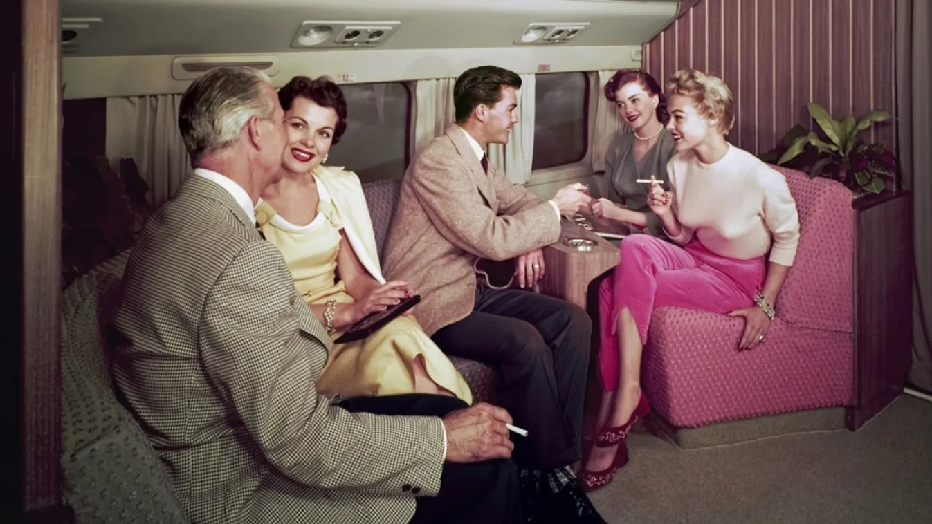 repülés az ötvenes években retró 