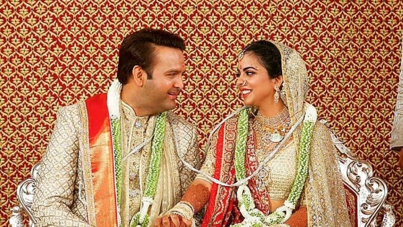 Isha Ambani india leggazdagabb ember lány esküvő 