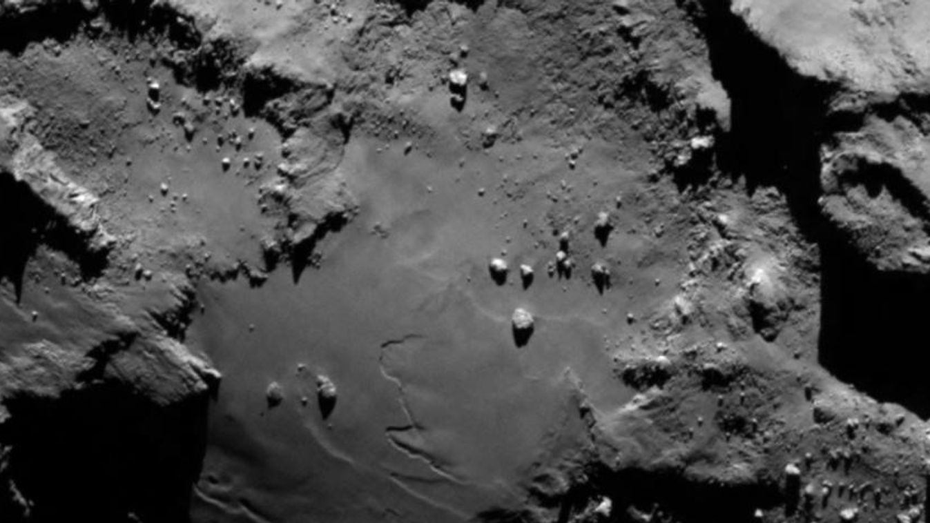 Rosetta, Csurjumov–Geraszimenko-üstökös, közelkép, sziklák 