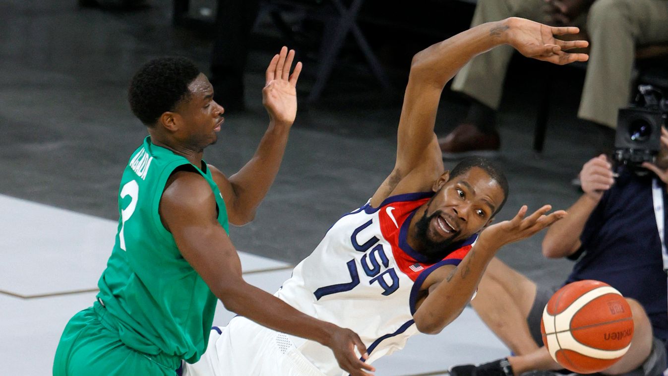 Nigeria v United States GettyImageRank1 Nigeria Basketball - Sport USA Nevada Las Vegas The Olympic Games Photography Foul - Sports Tokyo Olympics Mandalay Bay Events Center Kevin Durant Olympic Team National Team Match - Sport Bestpix PersonalityInQueue 