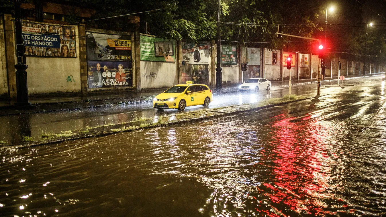 Budapest vihar eső vízözön közlekedés 