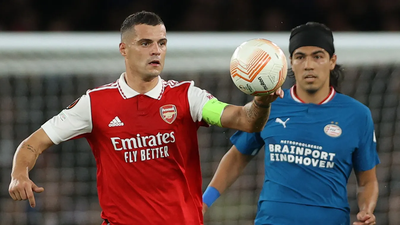 Európa-liga, Arsenal, PSV, Granit Xhaka, Erick Gutiérrez 